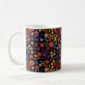Retro Floral Miniprint kundenspezifischer Kaffee T Kaffeetasse (Links)