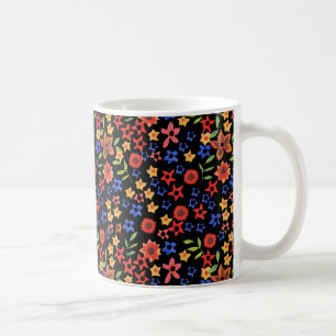 Retro Floral Miniprint kundenspezifischer Kaffee T Kaffeetasse
