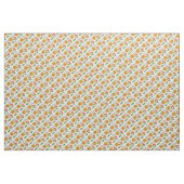 Retro Floral Modernes Muster Gelb + Orange Stoff (Yard (91,4 cm))