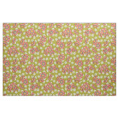 Retro Floral Muster grün und rosa Stoff (Fat Quarter (45,7 x 55,9 cm))