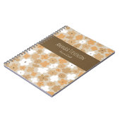 Retro Floral Muster Notebook Notizblock (Linke Seite)