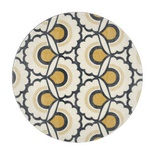 Retro Floral: Nahtlose Vintage Elemente Schneidebrett