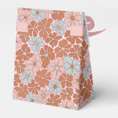 Retro Floral Nahtloses Muster Geschenkschachtel (Rückseite)