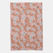Retro Floral Nahtloses Muster Geschirrtuch (Vertikal)