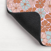 Retro Floral Nahtloses Muster Mousepad (Ecke)