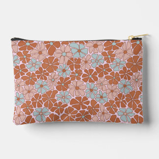 Retro Floral Nahtloses Muster Zubehörtasche