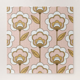 Retro floral: nahtloses Vintage-Muster. Puzzle