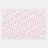 Retro Floral Niedlicher Cartoon Pastel Daisy Muste Geschenkpapier Set (Vorderseite)