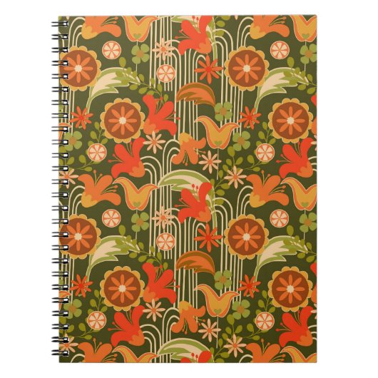 Retro floral - notizblock (Vorderseite)