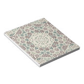 Retro, floral notizblock (angewinkelt)