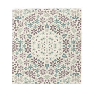 Retro, floral notizblock