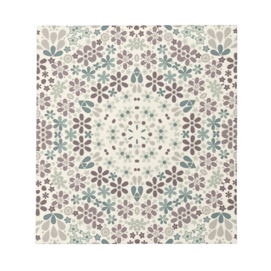 Retro, floral notizblock (Vorderseite)