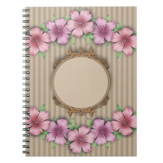 Retro, floral notizblock (Vorderseite)