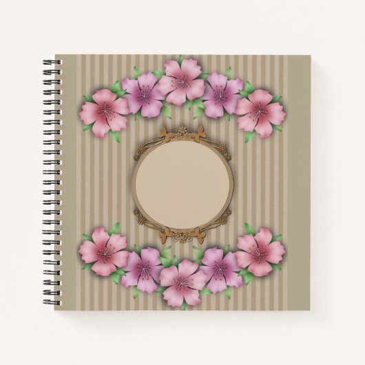 Retro, floral notizblock (Vorderseite)