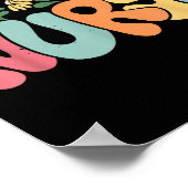 Retro Floral Nurse Graphic Nursing Appreciation Poster (Ecke)