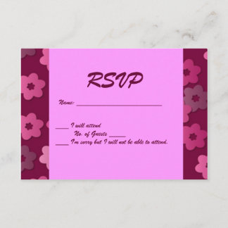 Retro Floral Party UAWG RSVP Karte
