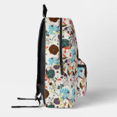 Retro Floral Pattern 2 Bedruckter Rucksack (Links)