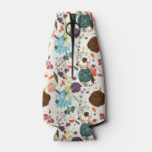 Retro Floral Pattern 2 Flaschenkühler (Rückseite)