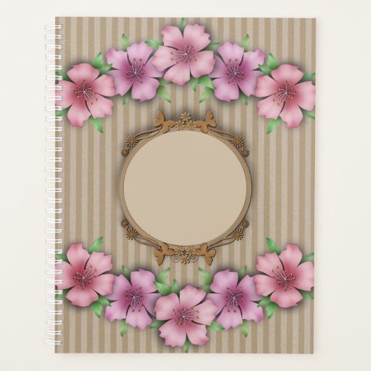 Retro, floral planer (Vorderseite)
