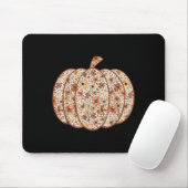 Retro Floral Pumpkin Erntedank Herbstfall Mousepad (Mit Mouse)
