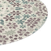 Retro, floral schneidebrett (Ecke)