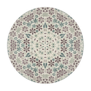 Retro, floral schneidebrett