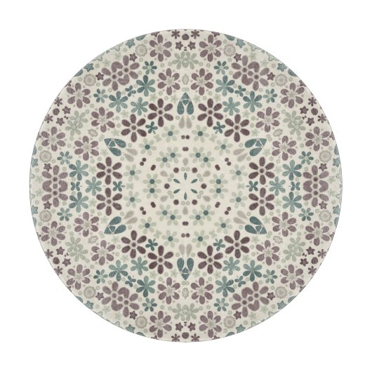 Retro, floral schneidebrett (Vorderseite)