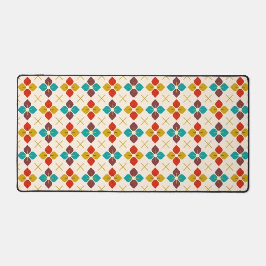Retro Floral Schreibtischunterlage (Vorderseite)