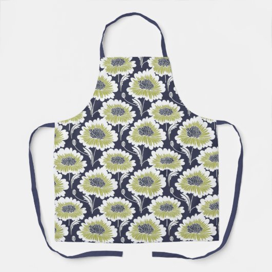 Retro Floral Schürze (Vorderseite)