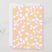 Retro Floral Schürze Bridal Kitchen Dusche Einladung (Rückseite)