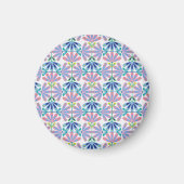 Retro Floral Series White Magnet (Vorne)