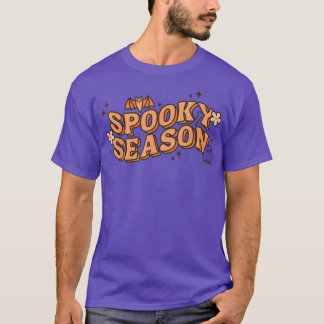 Retro Floral Spooky Saison Spooky Vibes Frauhalle T-Shirt