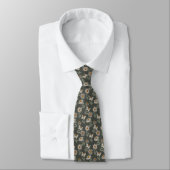 Retro Floral Spring Garden Neck Tie Krawatte (Gebunden)