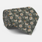 Retro Floral Spring Garden Neck Tie Krawatte (Gerollt)