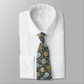 Retro Floral Spring Garden Neck Tie Krawatte (Gebunden)