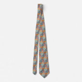 Retro Floral Spring Garden Neck Tie Krawatte (Rückseite)