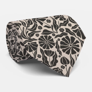 Retro Floral Spring Garden Neck Tie Krawatte