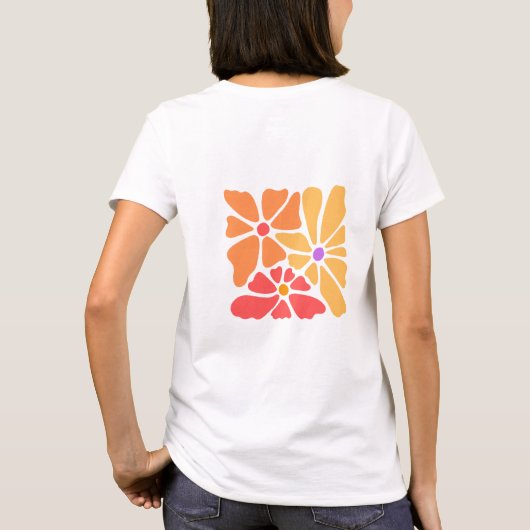 Retro Floral T - Shirt (Rückseite)
