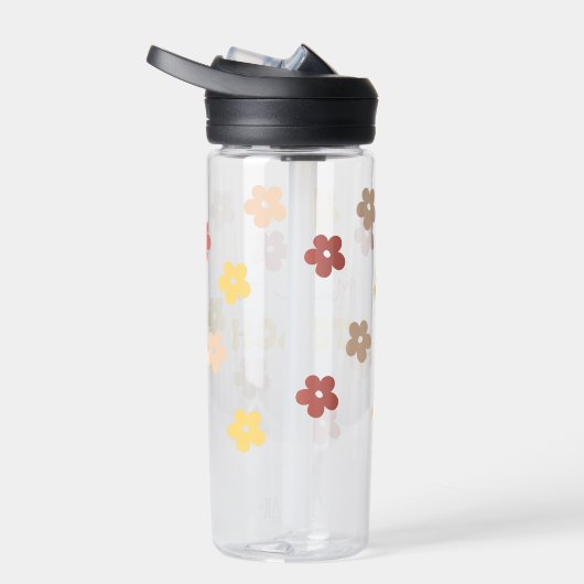 Retro Floral Teacher Trinkflasche (Rechts)