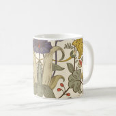 Retro floral vertikal nahtlos Design. Kaffeetasse (VorderseiteRechts)