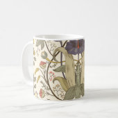 Retro floral vertikal nahtlos Design. Kaffeetasse (Vorderseite Links)