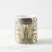 Retro floral vertikal nahtlos Design. Kaffeetasse (Mittel)