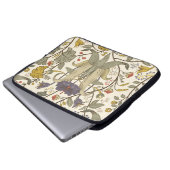 Retro floral vertikal nahtlos Design. Laptopschutzhülle (Vorne Knopf)