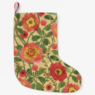 Retro Floral Wasserfarbe: Zeitlose Eleganz Kleiner Weihnachtsstrumpf
