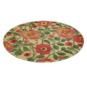 Retro Floral Wasserfarbe: Zeitlose Eleganz Schneidebrett (Ecke)