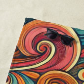 Retro Floral Waves mit Sunburst Strandtuch (Beispiel)
