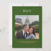 Retro Floral Wedding Save the Date (Rückseite)