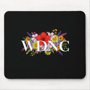 Retro floral wir kümmern uns nicht club wdnc Wechs Mousepad