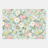 RETRO FLORAL WRAPPING PAPIER SET (Vorderseite 3)