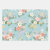 RETRO FLORAL WRAPPING PAPIER SET (Vorderseite 2)